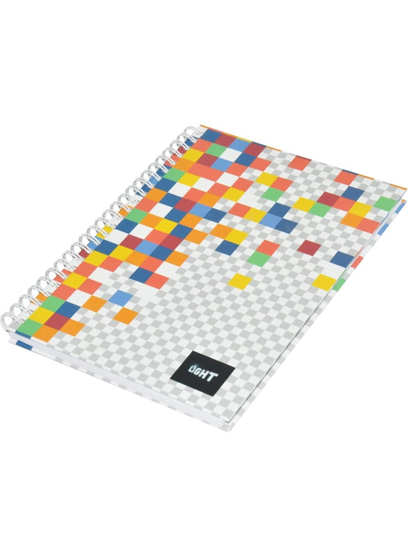 FIS 5-Piece Light Spiral Hard Cover Notebook, Single Ruled (100 Sheet) A5 Size - LINBSA51510 - Image 3